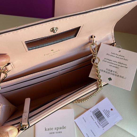 NWT KATE SPADE NEW YORK Milou Briar Lane Quilted Wallet & Phone Holder - Picture 9 of 14